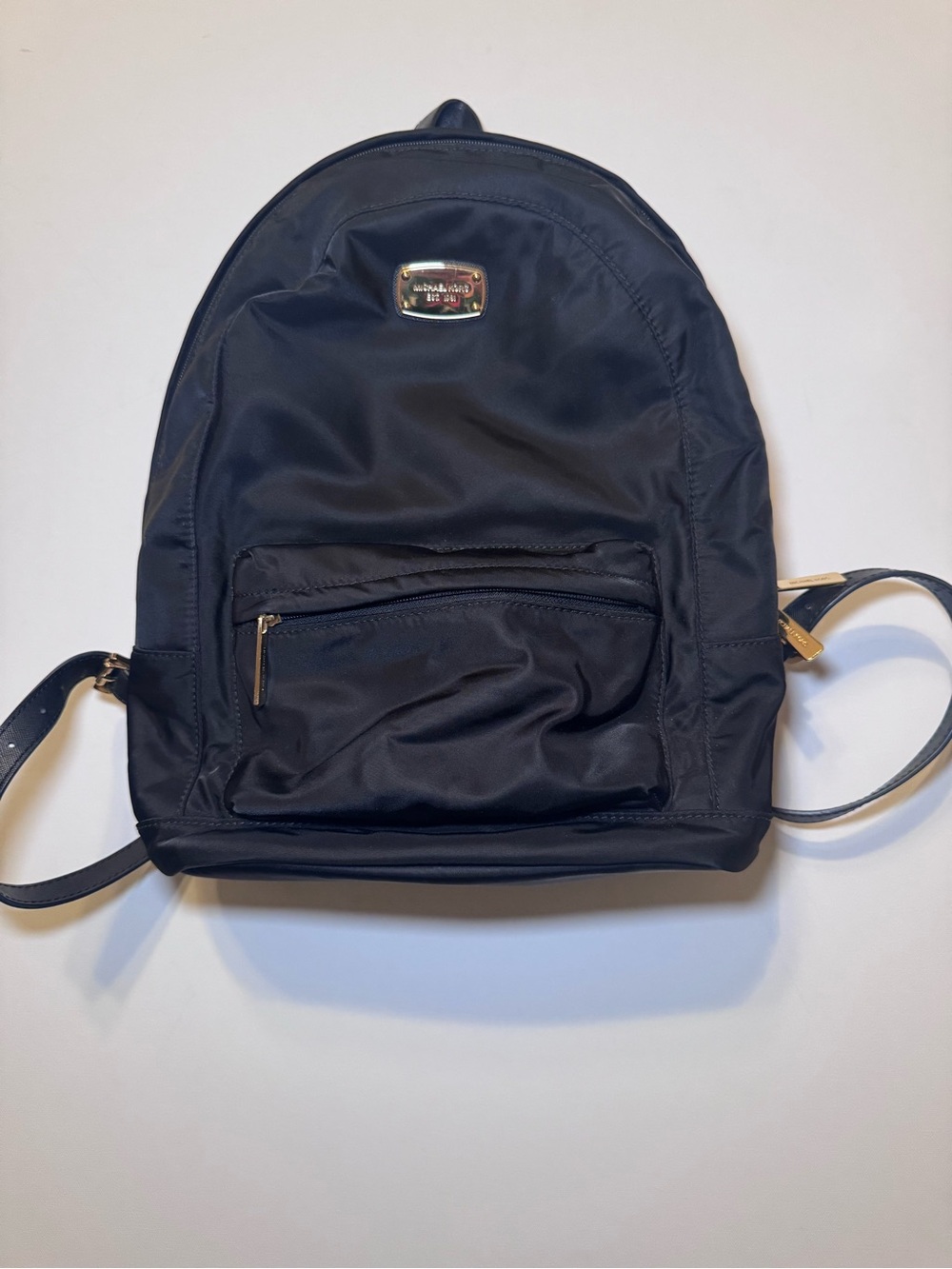 Michael Kors Black Nylon Mini Backpack with Gold Hardware
